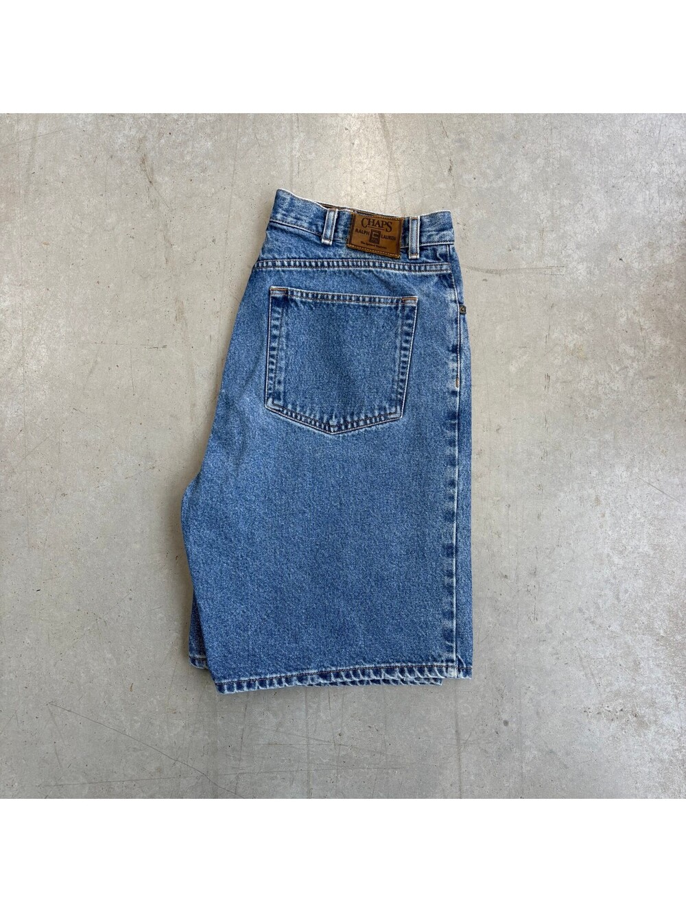 Vintage 2000s Chaps Ralph Lauren Mid Wash Jorts Size 36
